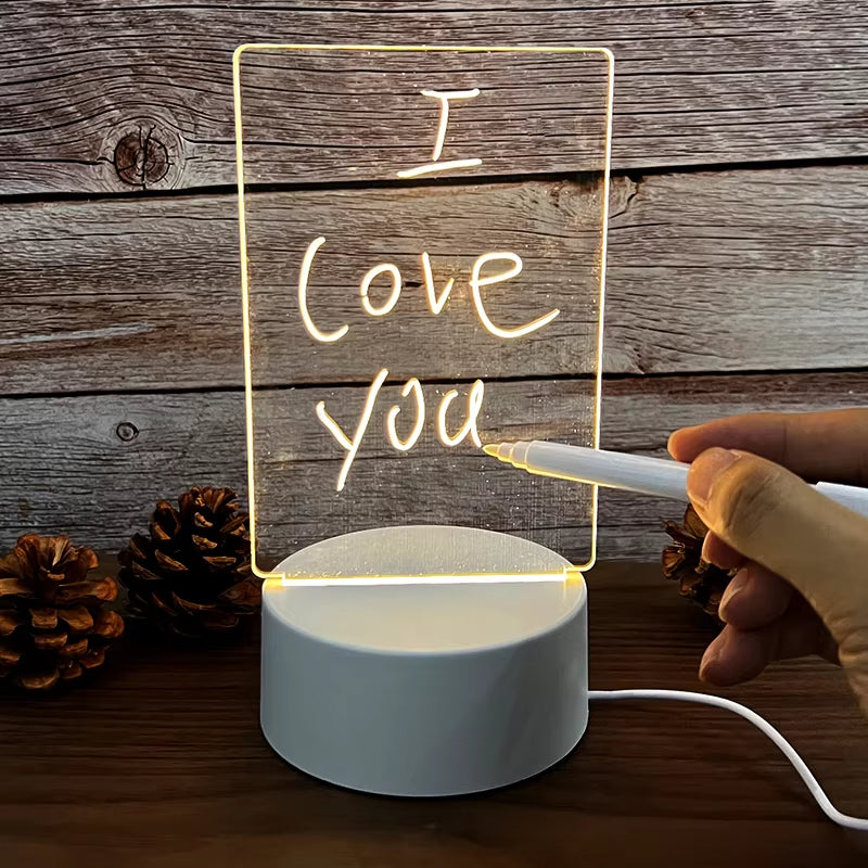 Kids Educational Drawing Toys 1 PC LED Writing Tablet Painting Note Board Children Bedroom Nightlight