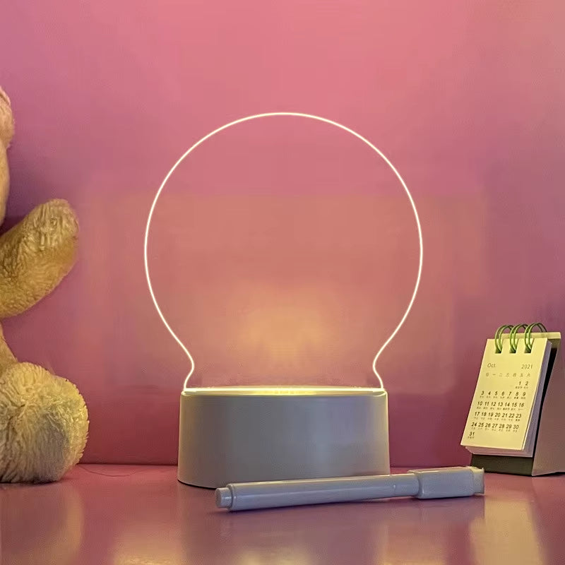 Kids Educational Drawing Toys 1 PC LED Writing Tablet Painting Note Board Children Bedroom Nightlight