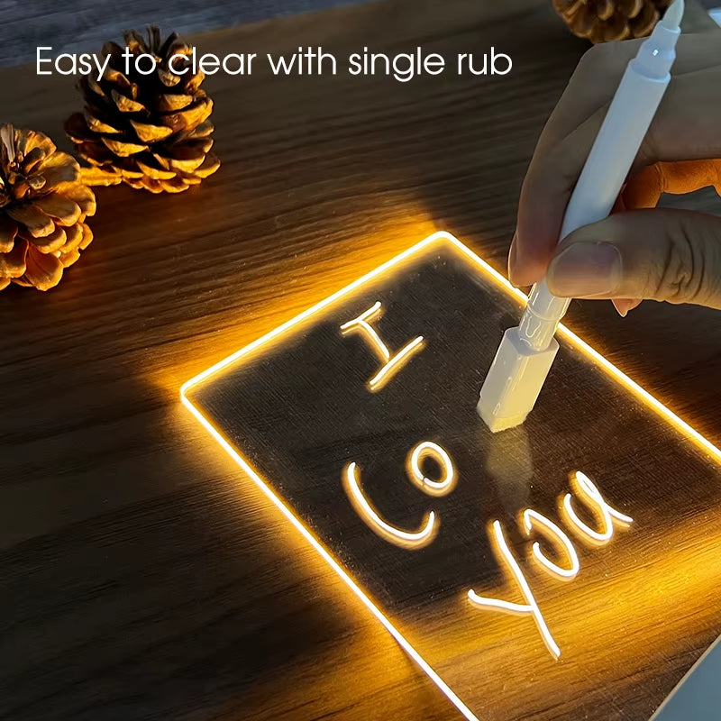 Kids Educational Drawing Toys 1 PC LED Writing Tablet Painting Note Board Children Bedroom Nightlight